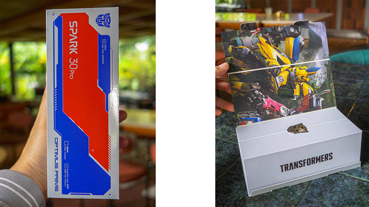 Unboxing Tecno Spark 30 Pro Edisi Transformers, Kemasan dan Tampilan Unik!