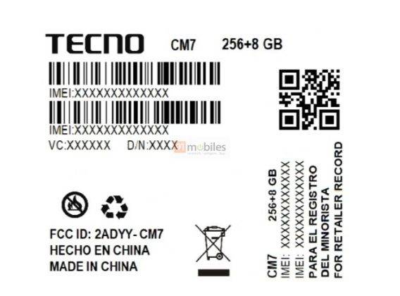 Tecno Camon 40 Pro 5G muncul di FCC.