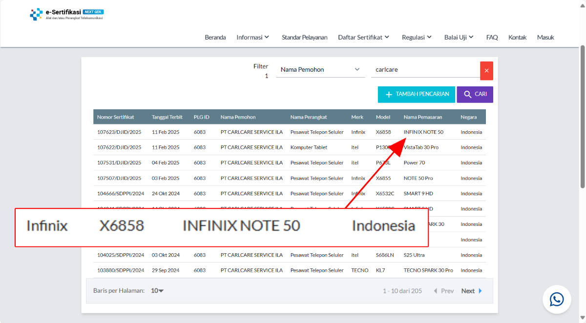 infinix note 50 sdppi
