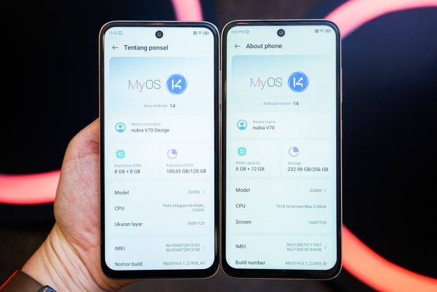 Lebih Dekat dengan Nubia V70 dan V70 Design, Duo HP Rp 1 Jutaan "Rasa iPhone"
