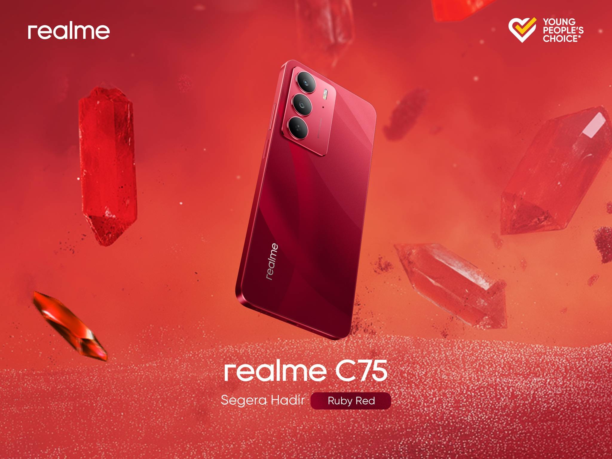realme C75 Ruby Red