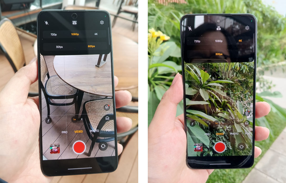 Dukungan resolusi video Oppo Reno 13 F 5G.