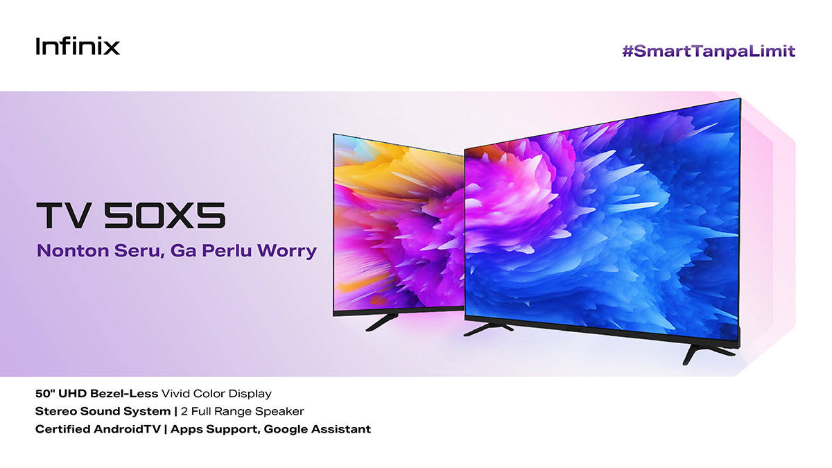 Infinix Rilis Laptop Inbook X2 2025 dan TV 50 Inci 50X5, Harga Mulai Rp 4 Jutaan