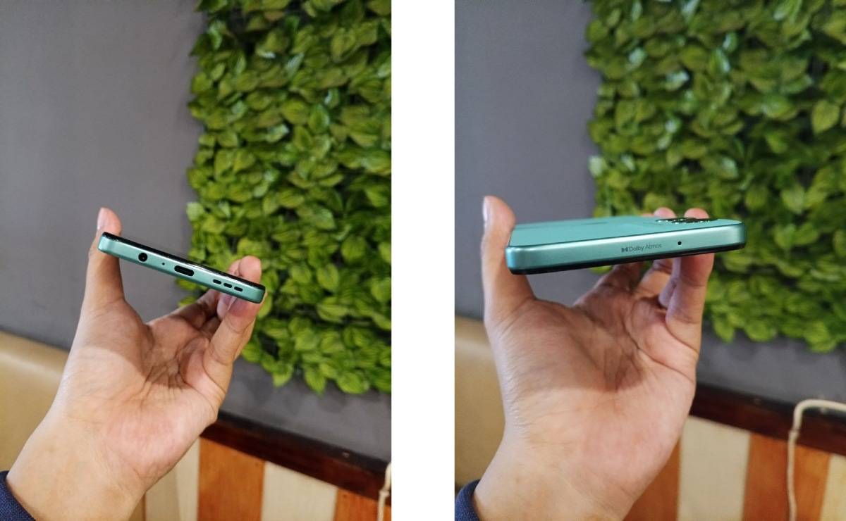 Tampilan sisi atas dan bawah Moto G45 (1)