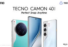 Tecno Camon 40 Resmi Meluncur Bersama Laptop, Earbuds, dan Kacamata Pintar