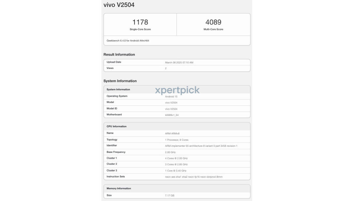 Vivo V50 Pro Muncul di Geekbench, Ditenagai MediaTek DImensity 9300 Plus