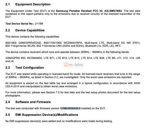 Galaxy XCover 7 Pro di laman FCC.