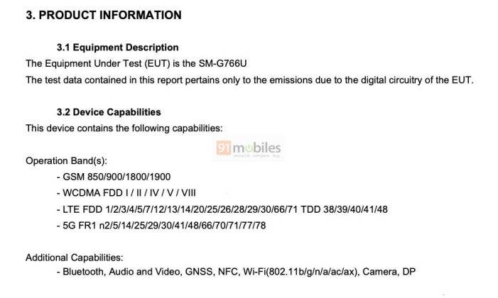 Galaxy XCover 7 Pro di laman FCC.