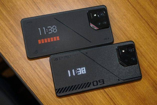Asus ROG Phone 9 Pro (atas) vs Pro (bawah)