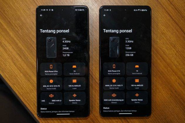 Asus ROG Phone 9 FE vs Pro