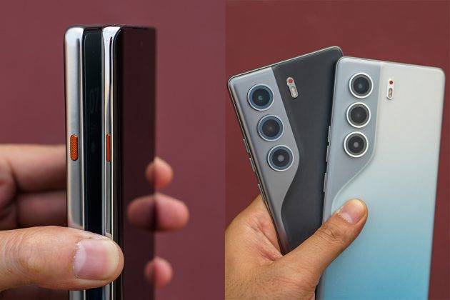 Tecno Camon 40 (kiri), Camon 40 Pro 5G (kanan).