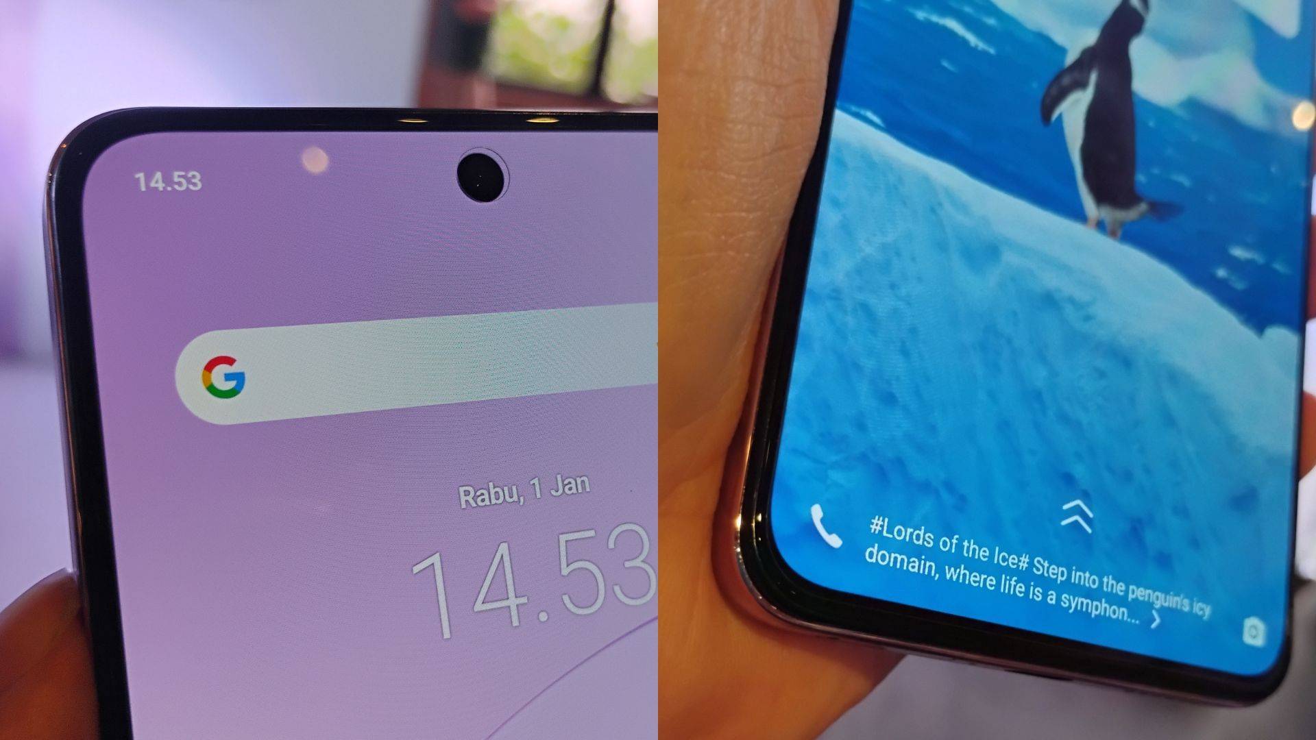 Bezel di sekeliling layar kini lebih ramping.