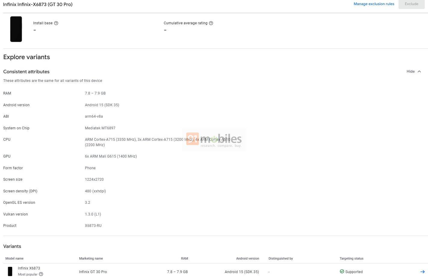 Infinix GT 30 Pro Muncul di Sertifikasi Google Play Console, Ini Detailnya