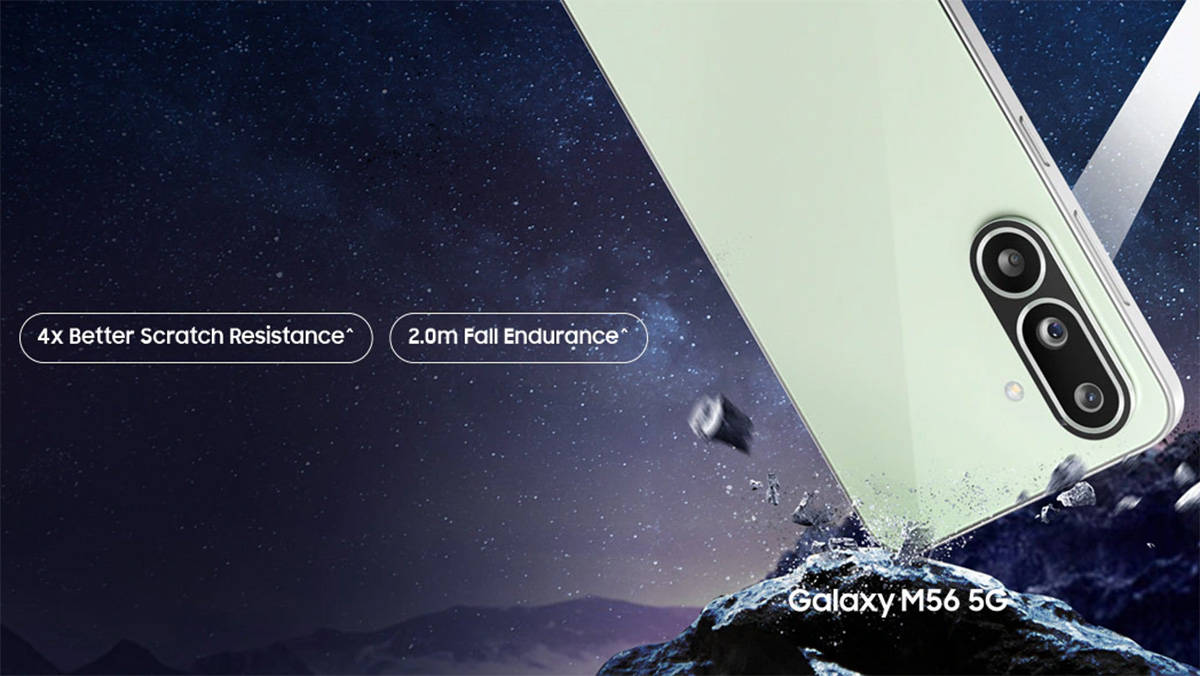 Samsung Galaxy M56 5G Meluncur, Bodinya Tipis tapi Tangguh