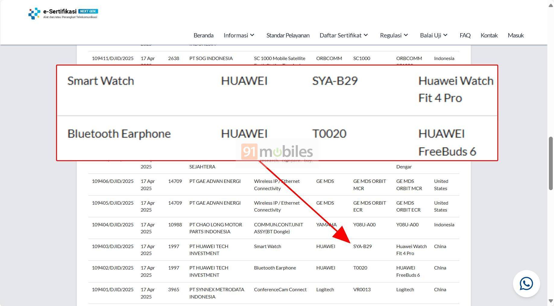 Huawei Watch Fit 4 Pro dan FreeBuds 6 Muncul di SDPPI Postel, Segera Hadir di Indonesia