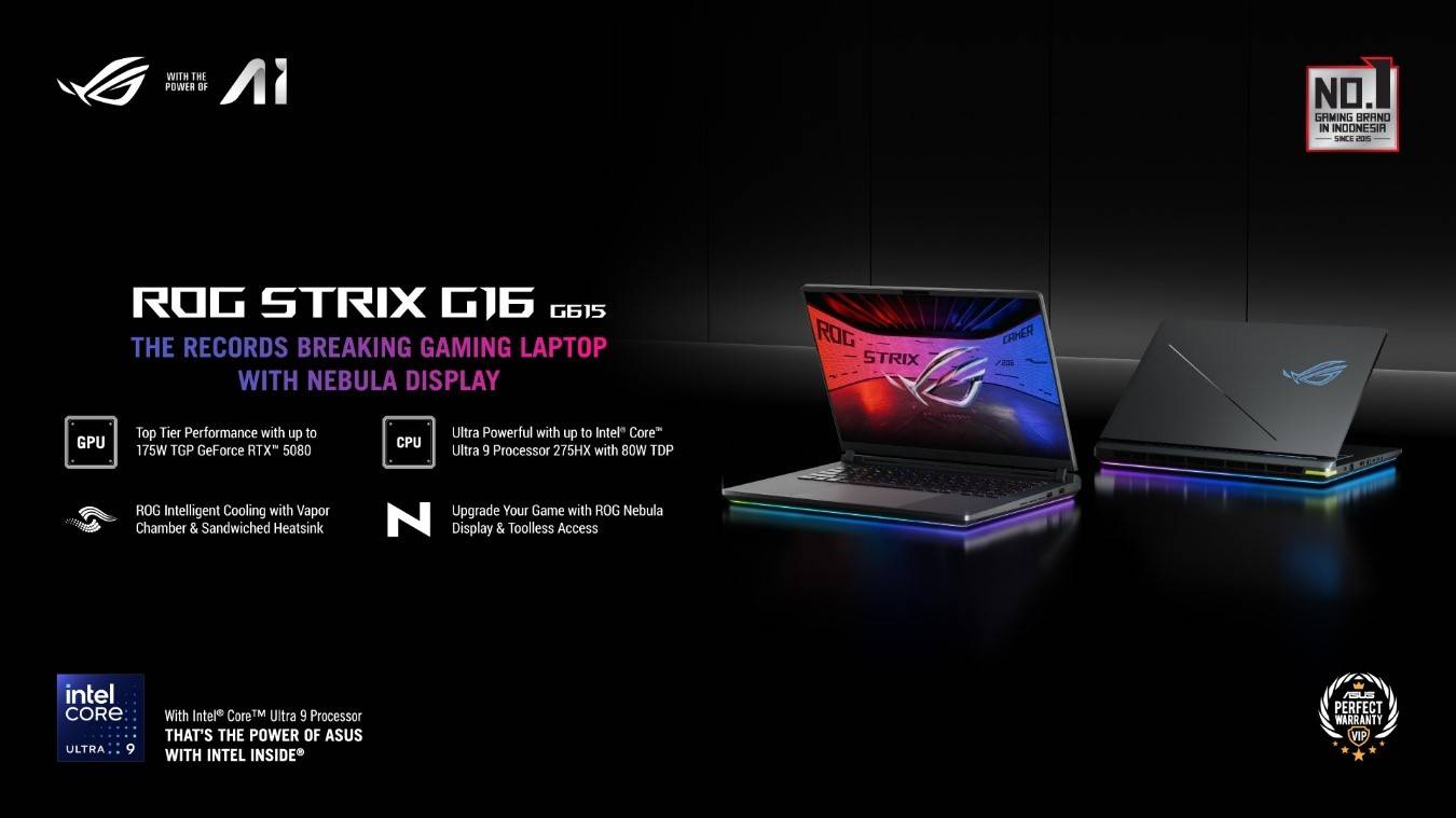 Asus Rilis Jajaran Laptop Gaming RTX 5000 di Indonesia, Termahal Hampir Rp 80 Juta