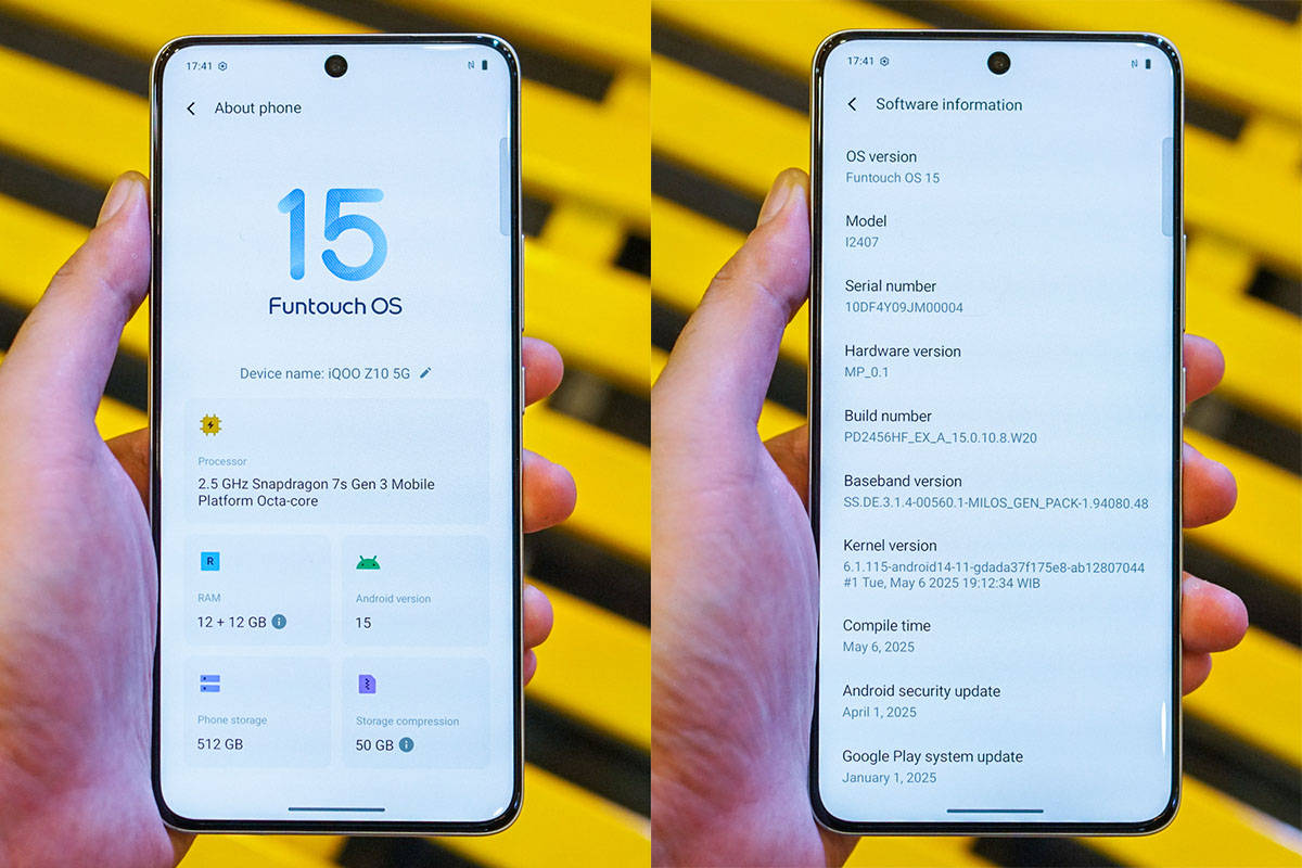 Menggenggam IQoo Z10, HP Berbaterai Terbesar 7.300 MAh