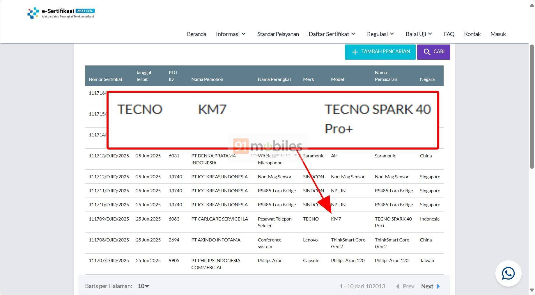 Tecno Spark 40 Pro Plus muncul di SDPPI Postel.