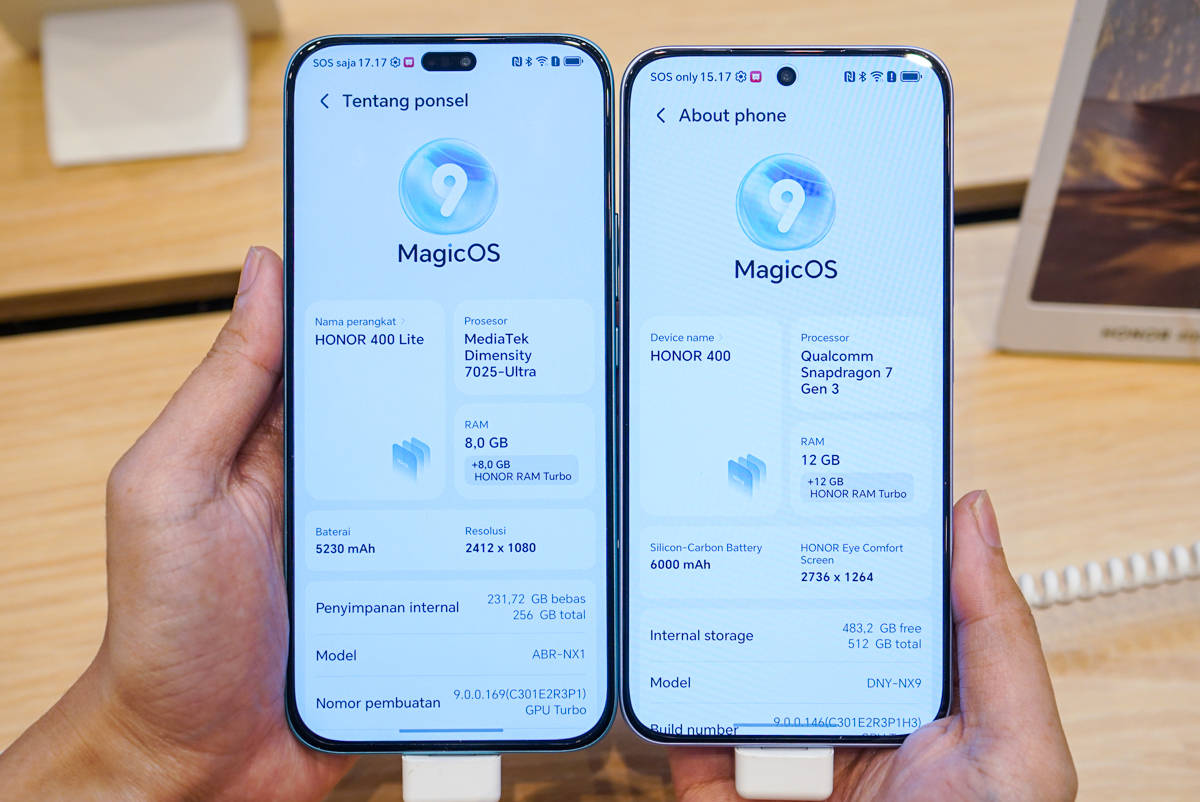 Honor 400 Vs Honor 400 Lite, Selisih Harga Rp 3 Juta Apa Saja Bedanya?