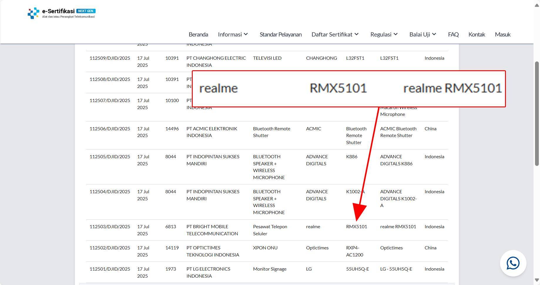 Realme 15 Pro muncul di SDPPI Postel.