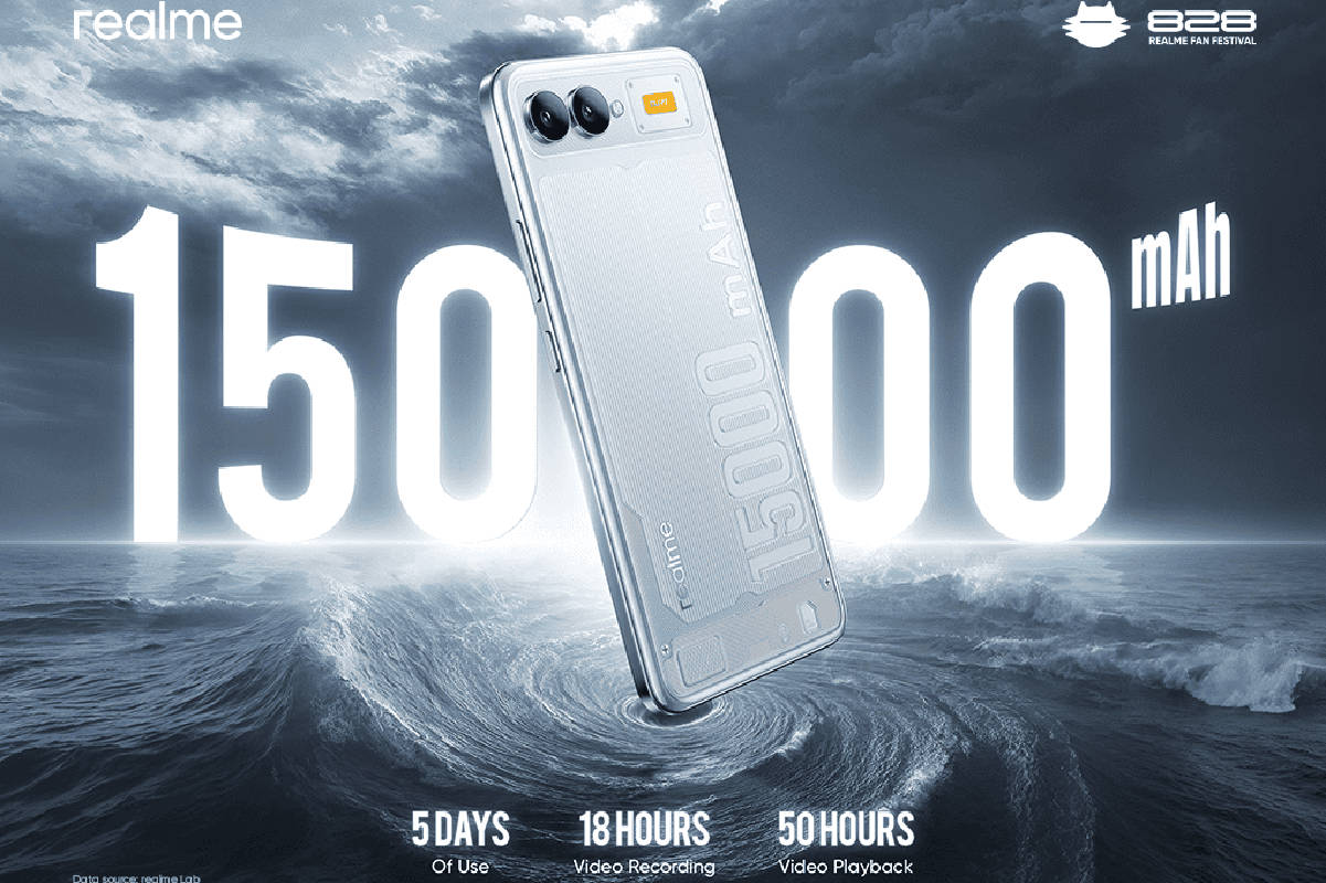Realme Perkenalkan Dua HP Konsep dengan Baterai 15.000 MAh dan "AC" Terintegrasi