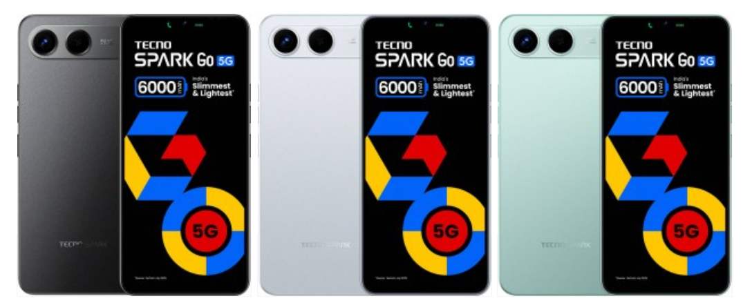 Varian warna Tecno Spark Go 5G.