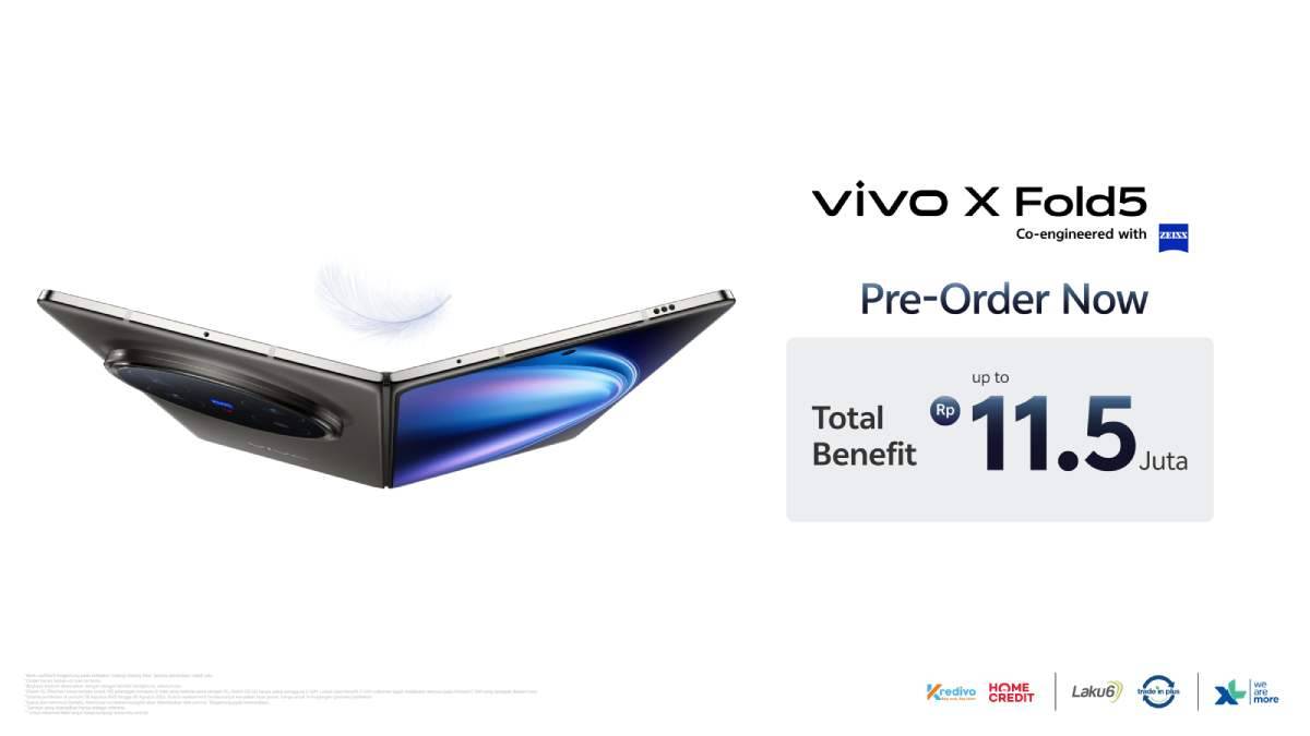 Vivo X Fold 5 pre-order di Indonesia.
