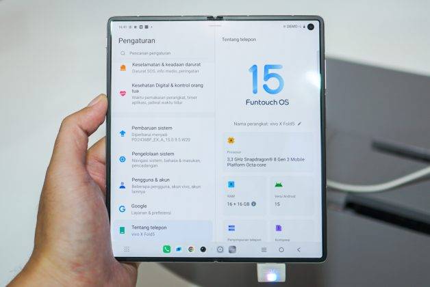 Lebih Dekat dengan HP Lipat Vivo X Fold5, Tipis tapi Berbaterai Besar