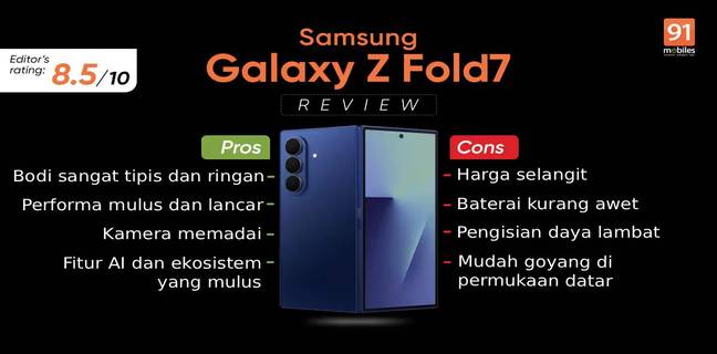 Review Samsung Galaxy Z Fold 7: Bodi Ramping dan Ringkas, Banyak Bisanya Review Samsung Galaxy Z Fold 7: Bodi Ramping dan Ringkas, Banyak Bisanya