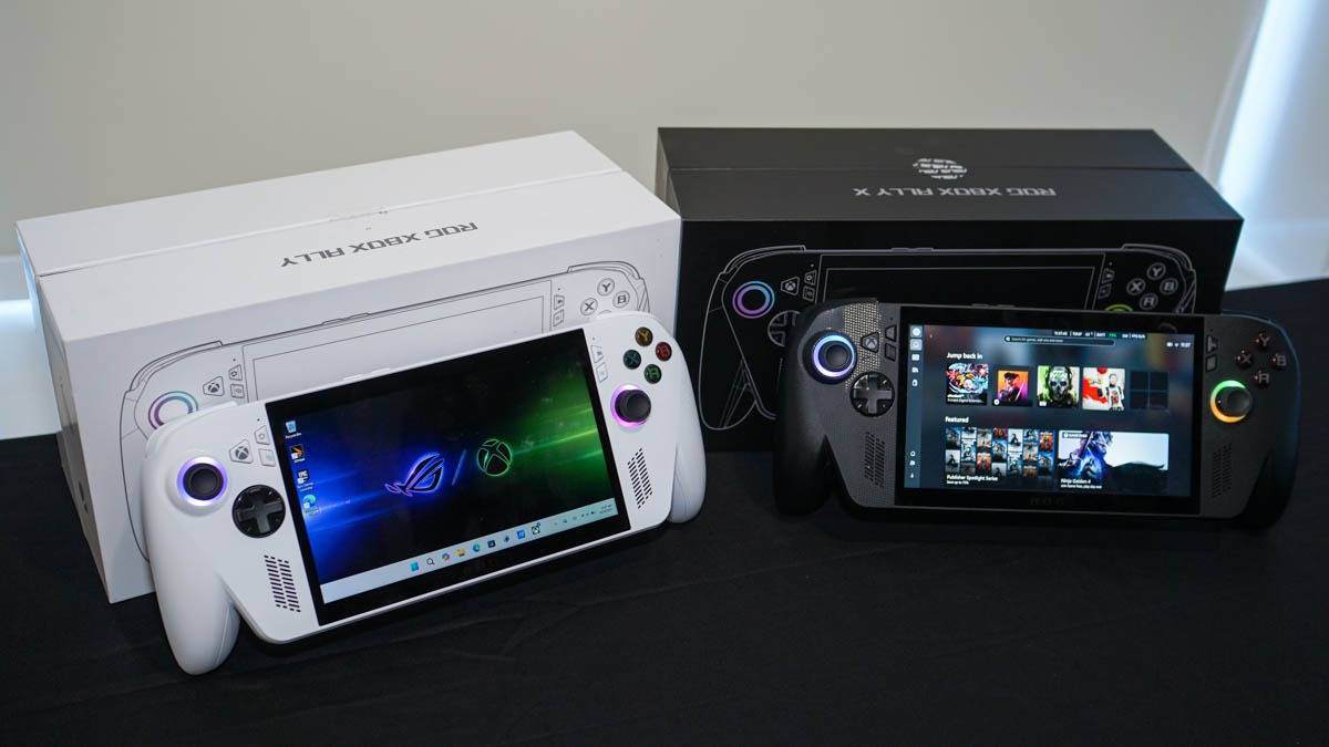 Asus ROG Xbox Ally (kiri), Asus ROG Xbox Ally X (kanan)