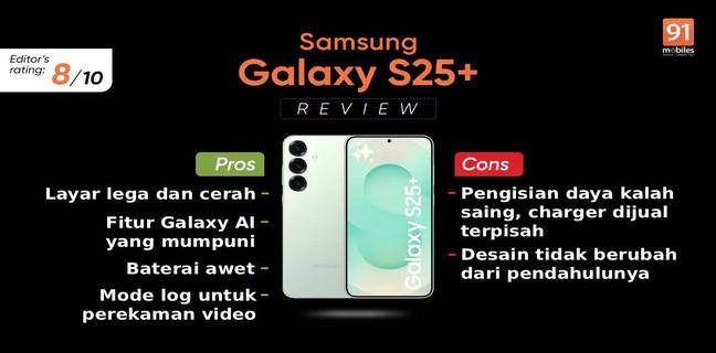 Review Samsung Galaxy S25 Plus: Ponsel Varian "Plus" Terbaik di Pasaran