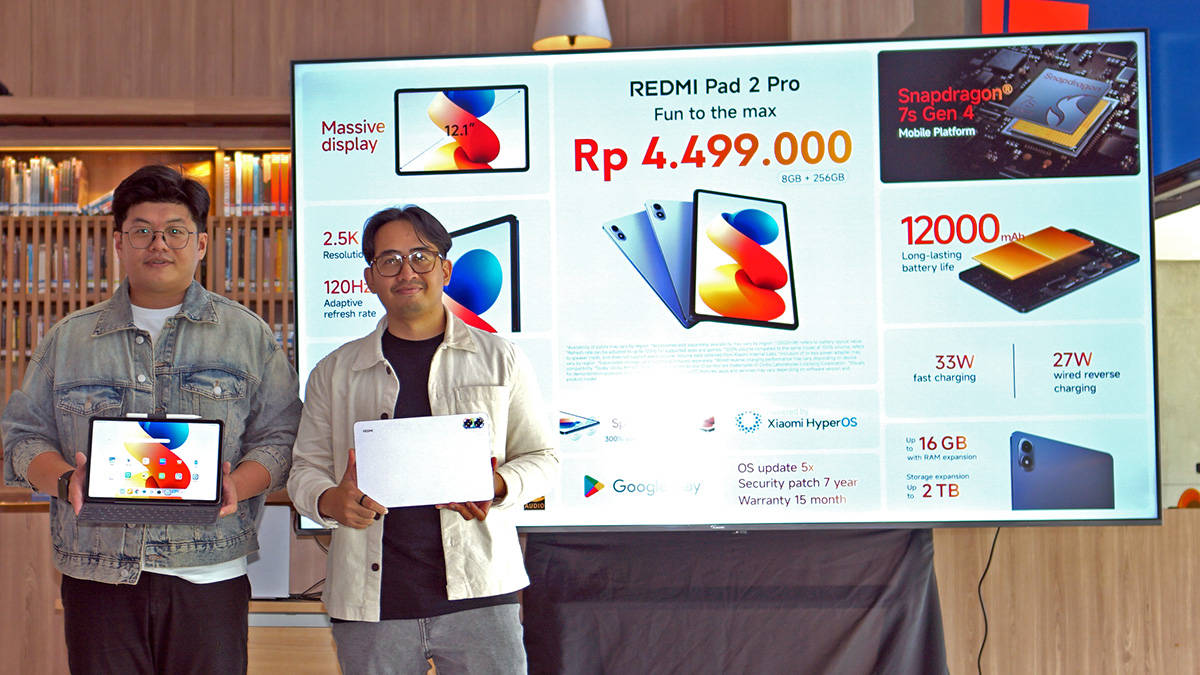 Xiaomi Redmi Pad 2 Pro Resmi Masuk Indonesia, Tablet 12 Inci Rp 4 Jutaan
