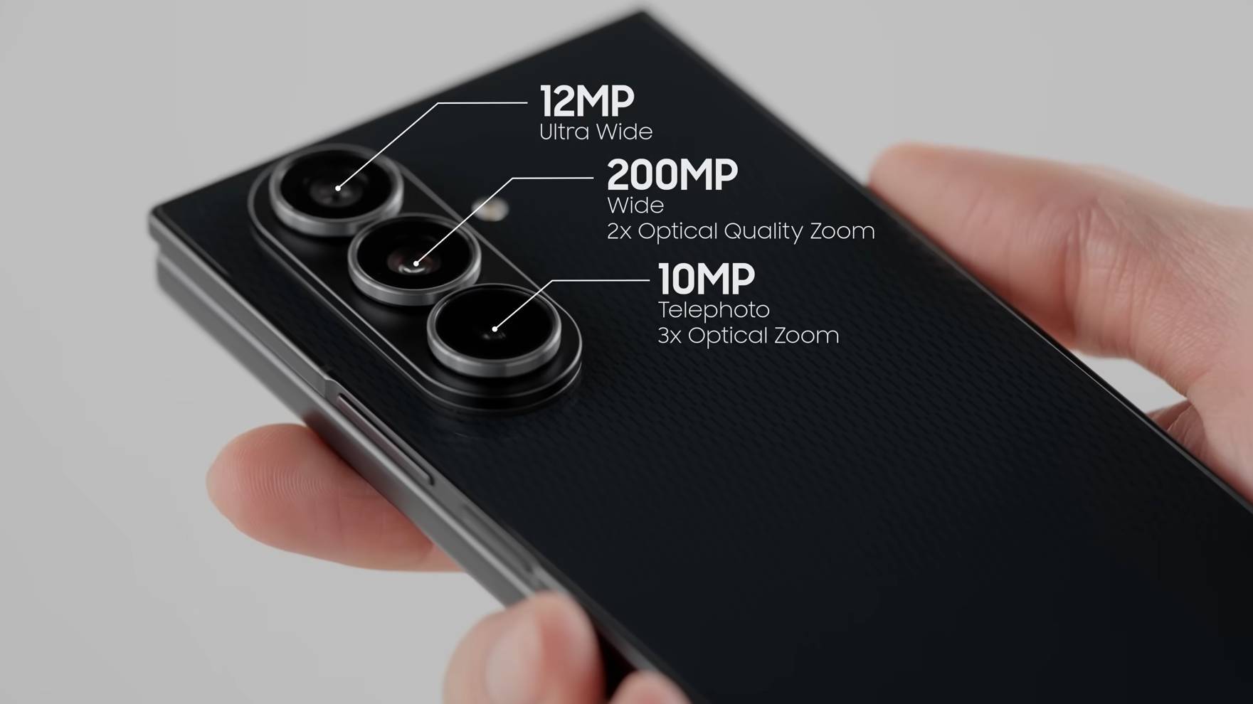 HP lipat tiga dari Samsung bakal mengusung triple camera di punggungnya, memuat kamera utama 200 MP.