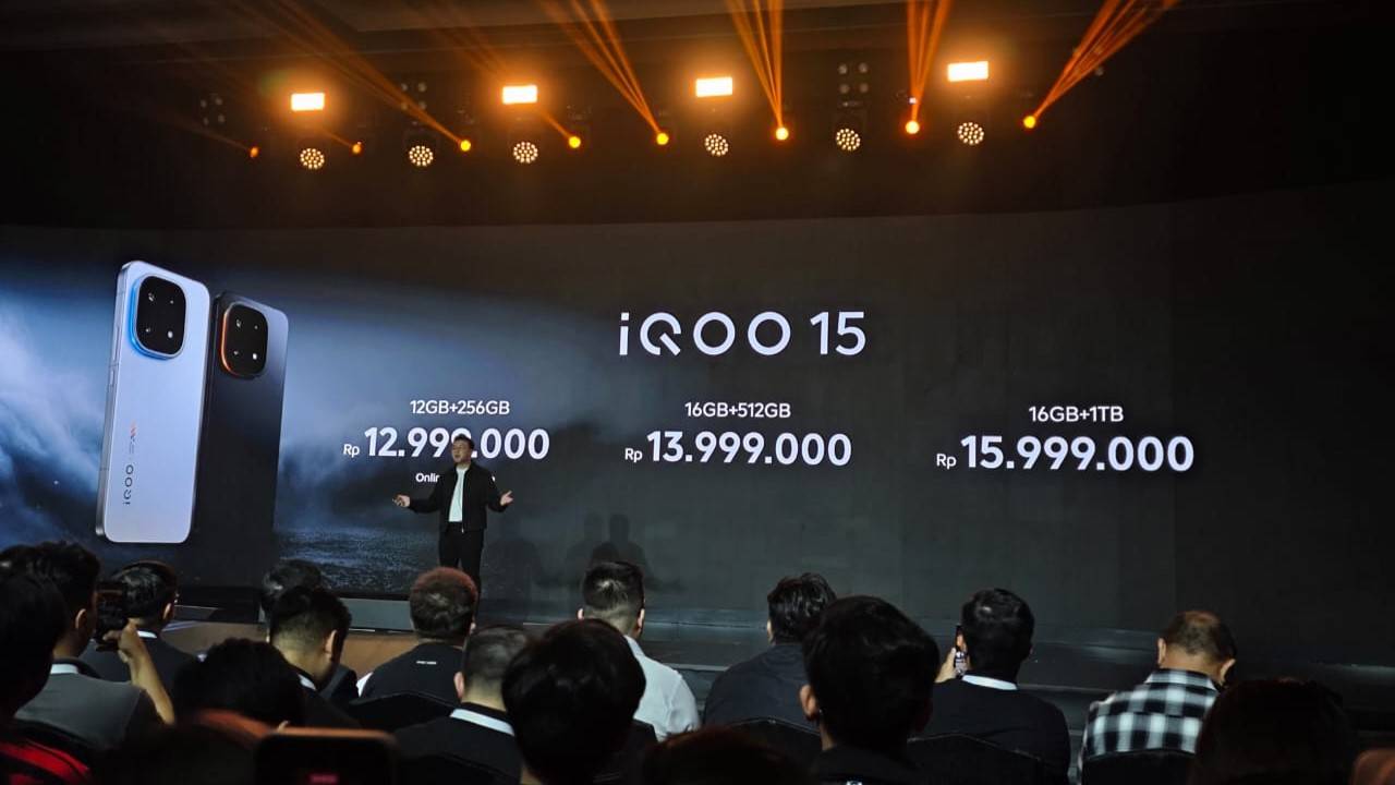 Harga rilis iQoo 15 di Indonesia, lebih mahal dari iQoo 13.