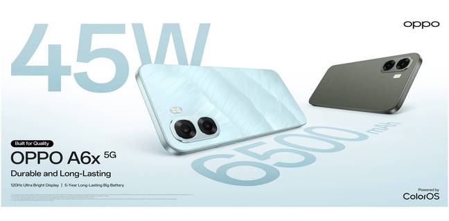 Oppo A6X 5G Meluncur dengan Dimensity 6300 dan Baterai 6.500 MAh Oppo A6X 5G Meluncur dengan Dimensity 6300 dan Baterai 6.500 MAh