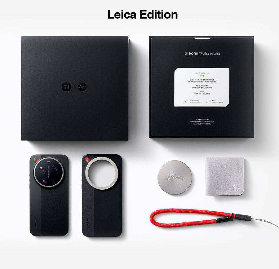 Isi kotak penjualan Xiaomi 17 Ultra Leica Edition. Sumber: Giztop.com.