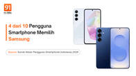 Survei 91mobiles: Ini 5 Besar Merek Smartphone di Indonesia Related Article