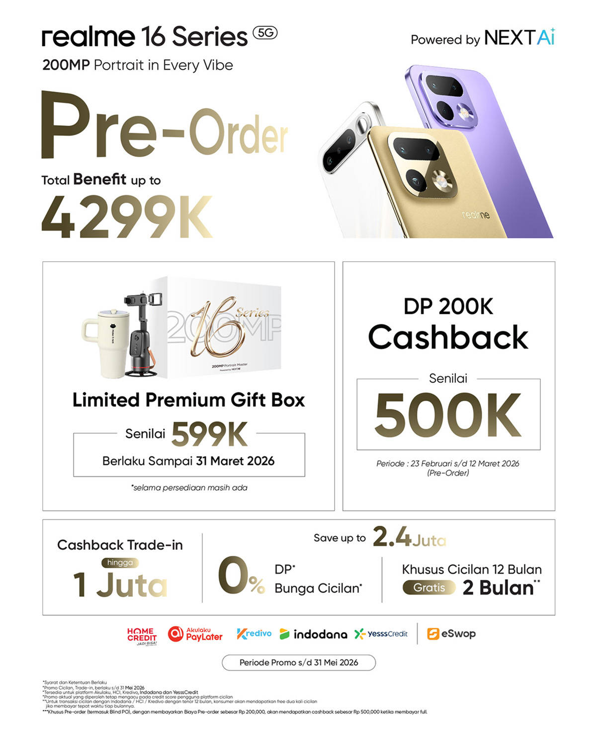 Realme 16 Series 5G Segera Masuk Indonesia, Ada Bonus Pre-order Rp 4,3 juta