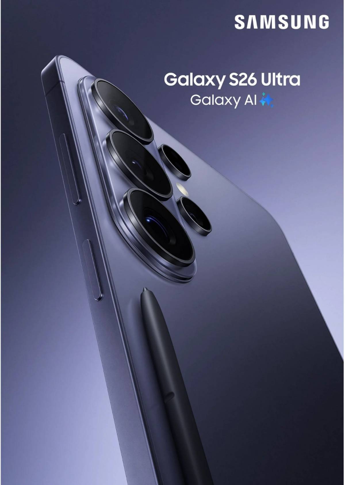 Bocoran materi promo Galaxy S26 Ultra. Sumber: Evan Blass di X/Twitter.