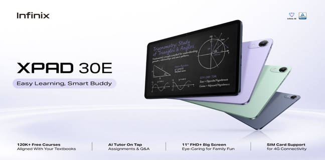 Infinix Xpad 30E Masuk Indonesia, Tablet 11 Inci Rp 2 Jutaan Infinix Xpad 30E Masuk Indonesia, Tablet 11 Inci Rp 2 Jutaan
