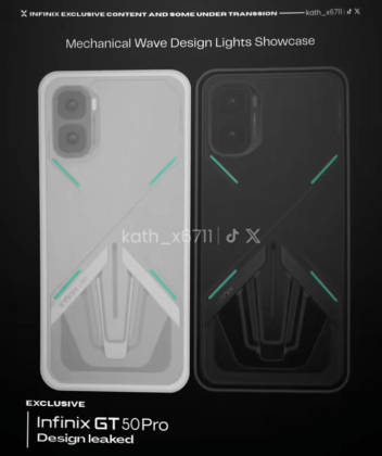 Bocoran desain Infinix GT 50 Pro. Sumber: @kath_x6711 di TikTok.