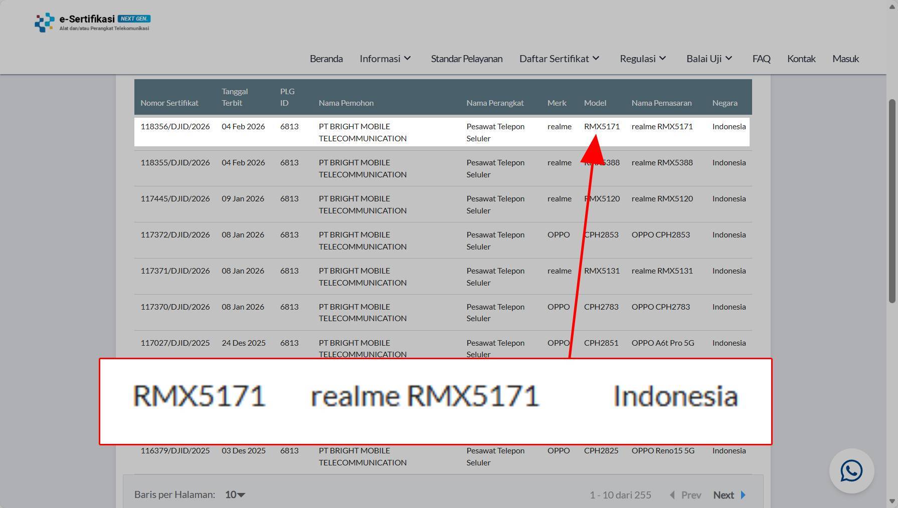 Realme 16 sudah terdaftar di Postel pada 4 Februari 2026.