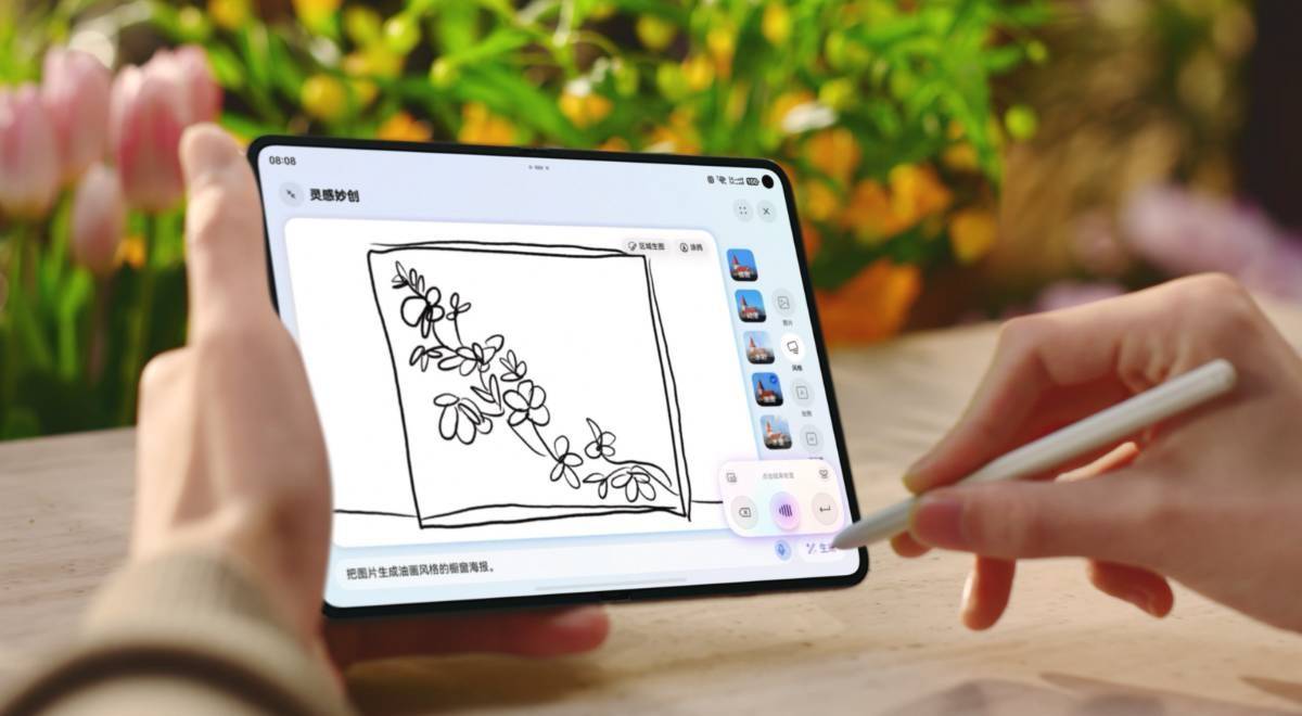 Layar utama Huawei Pura X Max kini lebih lebar dengan aspek rasio 14,1:10, lebih nyaman untuk multi-tasking dan produktivitas.