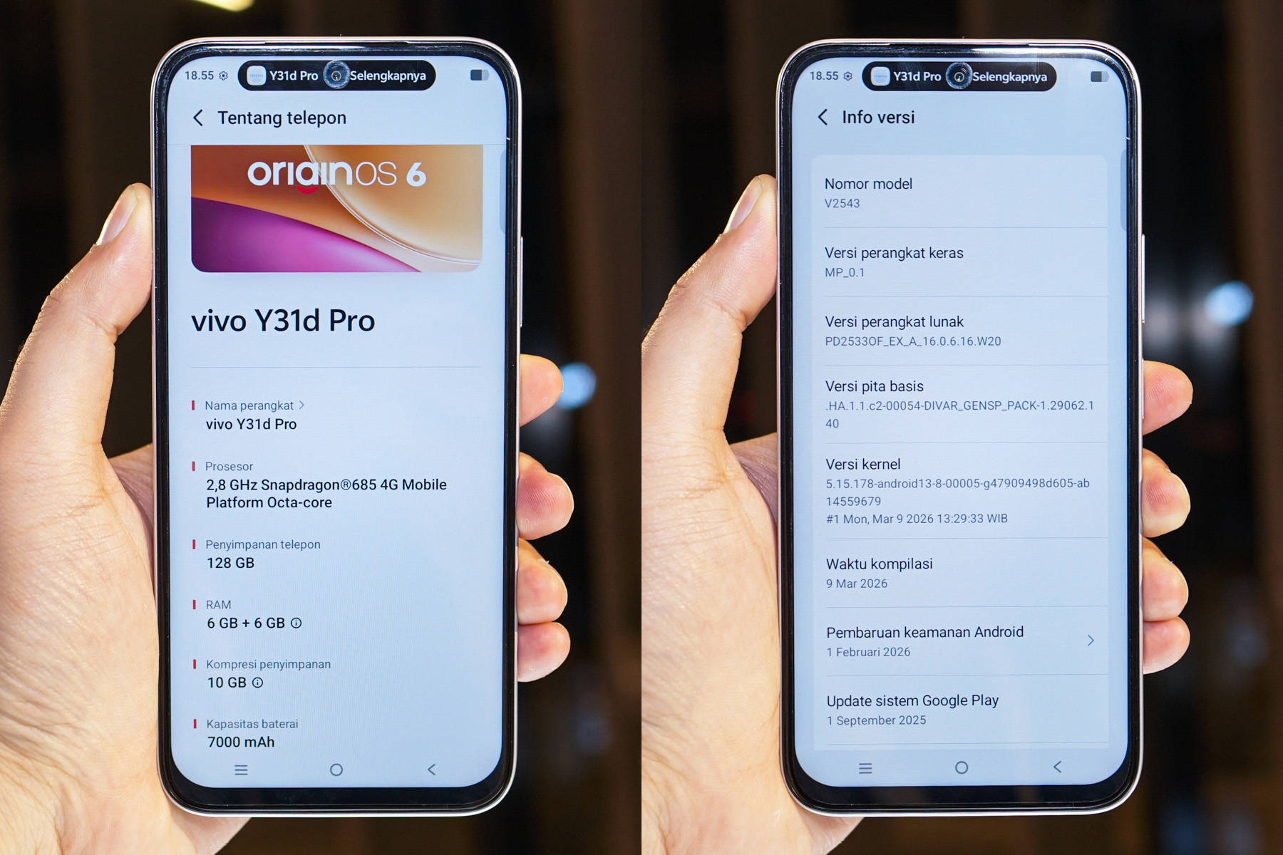 Menggenggam Vivo Y31d Pro, Tampilan Menarik dan Bodi Tangguh