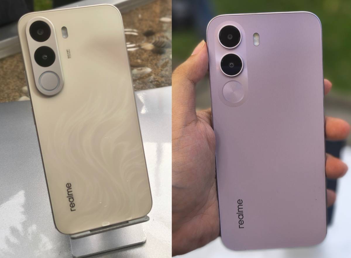 Realme C100x (kiri), Realme C100i (kanan).