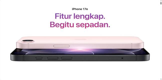 iPhone 17e Resmi Masuk Indonesia, Harga Jauh di Bawah iPhone 17 iPhone 17e Resmi Masuk Indonesia, Ini Harganya