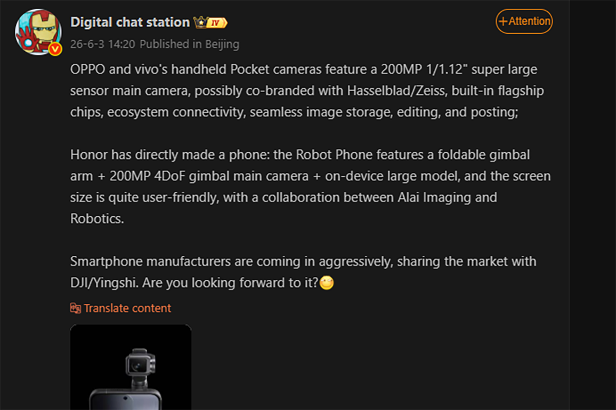 Oppo dan Vivo Kompak Bikin Kamera Vlog Pesaing DJI Osmo Pocket