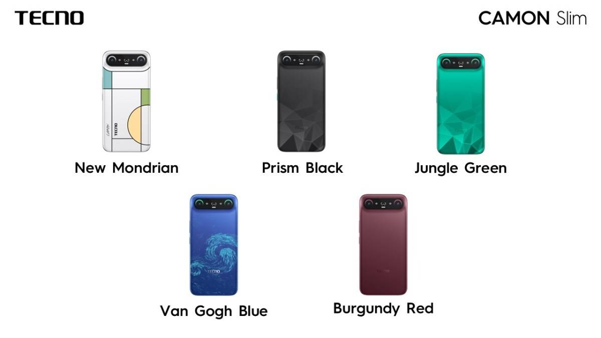 Varian warna Tecno Camon 50 Slim.