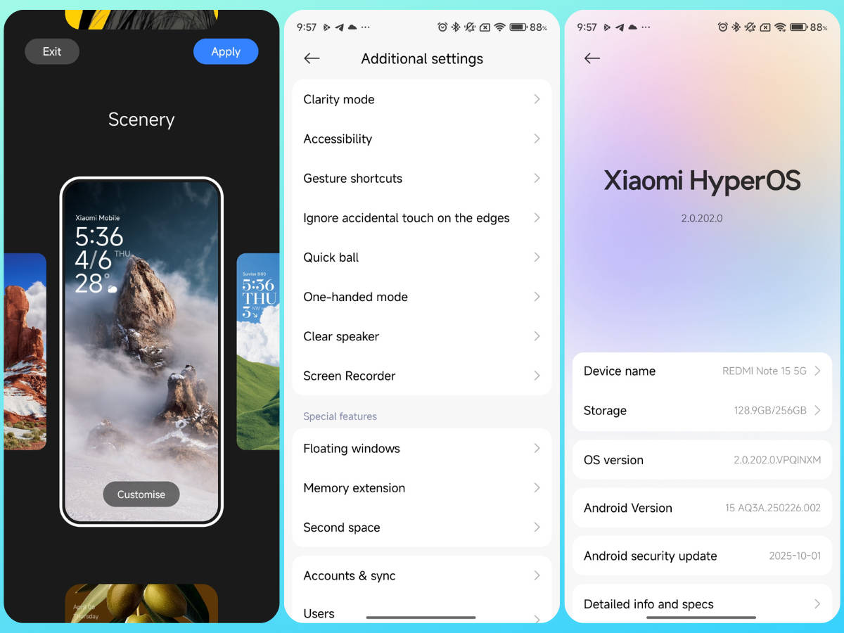 Redmi Note 15 software