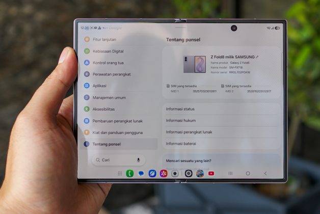 Tampilan Lengkap Samsung Galaxy Z Fold 8, HP Lipat Imut Berbentuk Unik